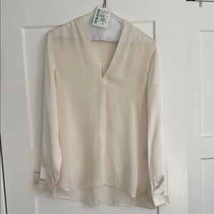 Reiss Cream Silk Blouse